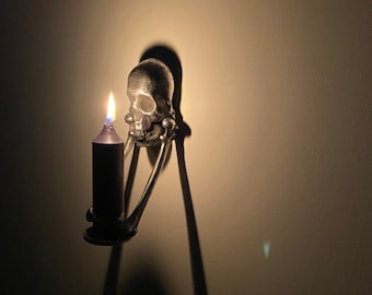 Skull and Bones Wall Sconce.