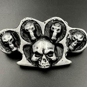 Skull Belt Buckle Handmade