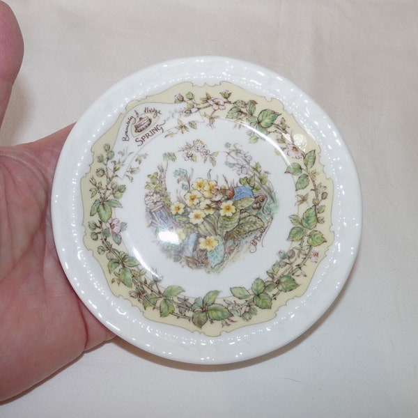 Bramly Hedge Spring Trinket Dish, Bramly Coaster, Trinket Plate, Royal Doulton, Jill Barklem, Cabinet Plate, Collectors Plate, PC0424