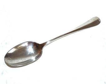 Table Spoon x 1, Mappin and Webb, Rattail Pattern, Princes Plate, Worn Silver, Worn Plate, English Cutlery, Circa 1930, Gift for the Home