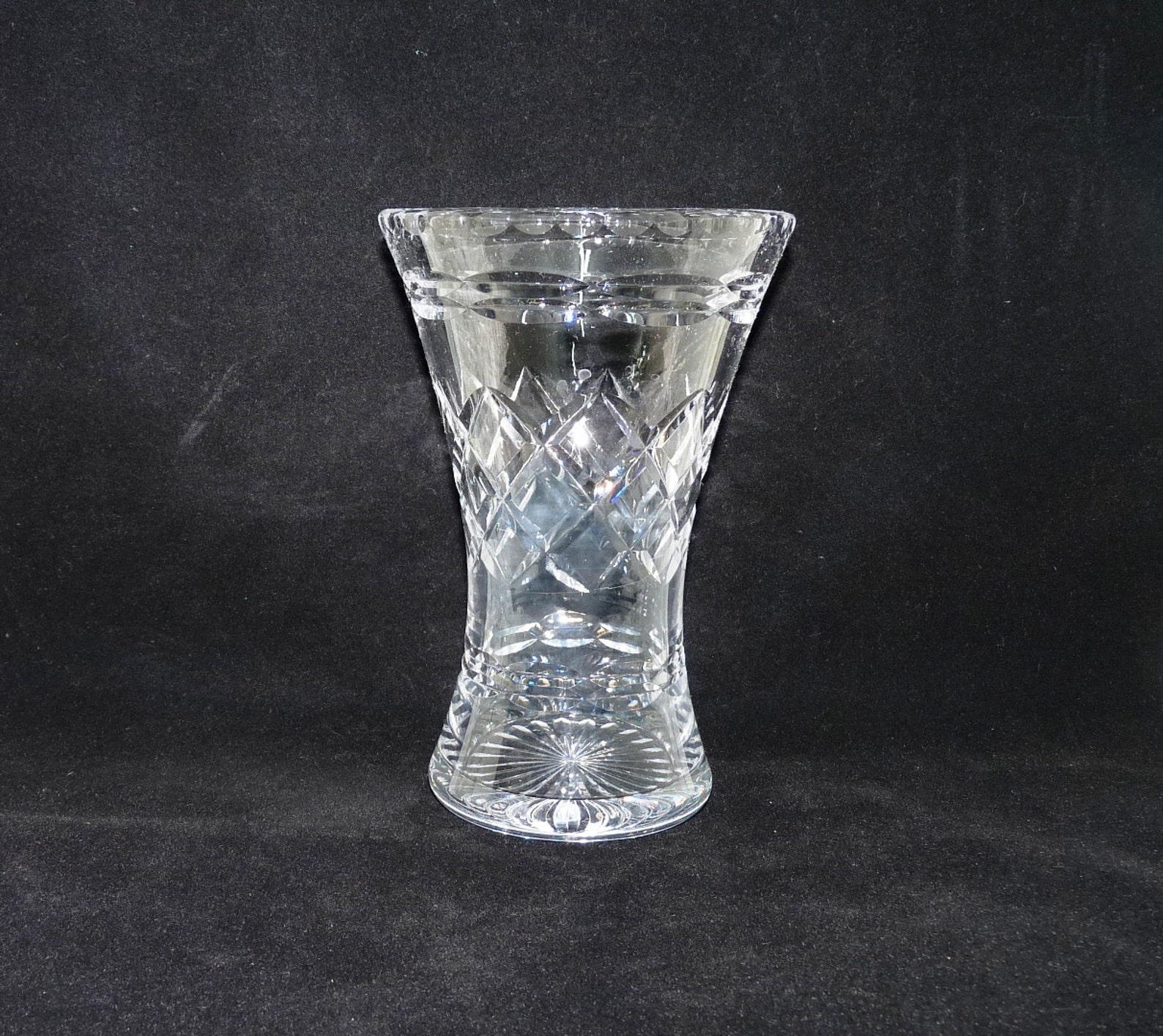 Tudor Crystal Cut Glass Vase Posy Seymour Pattern Made in Etsy UK