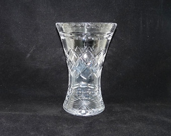 Tudor Crystal Vase: Seymour Pattern Lead Crystal, English Glassware