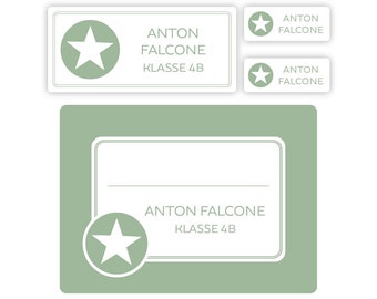 School label set Star