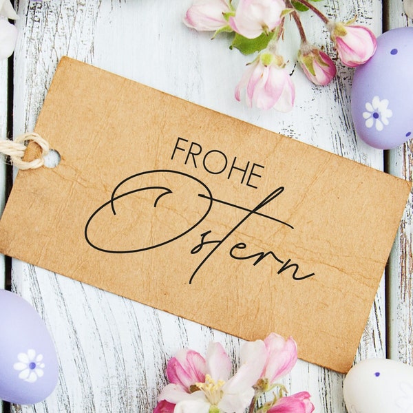 Stempel frohe Ostern, modern