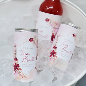 JGA Prosecco can label flowers