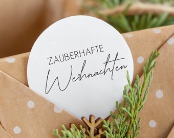 Stempel zauberhafte Weihnachten, modern