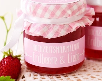 Hochzeit Etiketten für Marmeladengläser, Pfeil