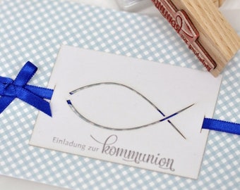 Stamp invitation to Communion "Classic"