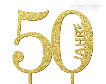 Cake topper goldene Hochzeit 50 Jahre