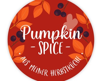 Homemade Stickers Pumpkin Spice