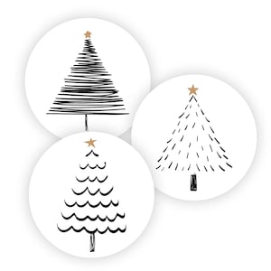 Mini Aufkleber Tannenbaum