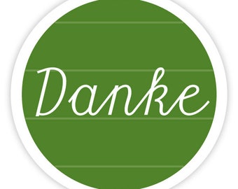 Aufkleber "Danke" zur Einschulung I Schulanfang