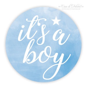 Stickers voor de geboorte van het is een jongen