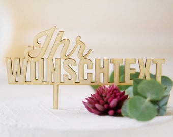 Cake Topper j’ai pie fiche nom de mariage, typo