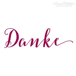 Hochzeit Stempel Danke für Gastgeschenke, Kalligrafie