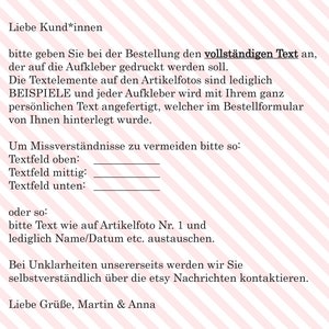 Personalisierte Aufkleber zur Kommunion, Blätterzweig blau-lila Bild 4