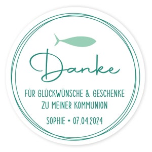 Logbuch-Verlag Danke Aufkleber Für Hochzeit, Kommunion & Taufe