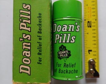 Vintage Doan's Pills Tin and Box