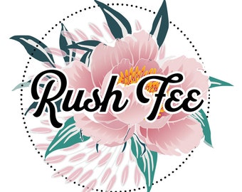 Option Rush — Option de service Rush pour étiquettes en tissu personnalisées