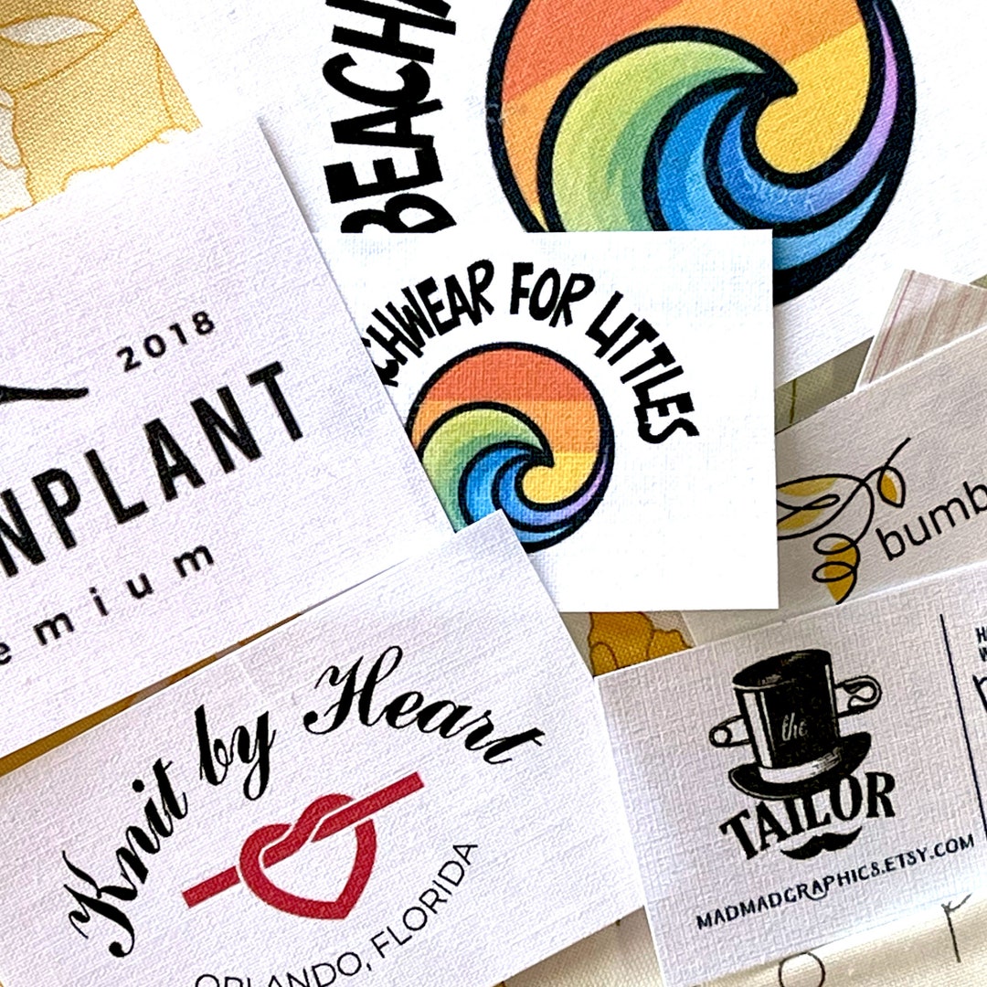 Flat Custom Fabric Labels in Custom Sizes for Your Crafts and - Etsy