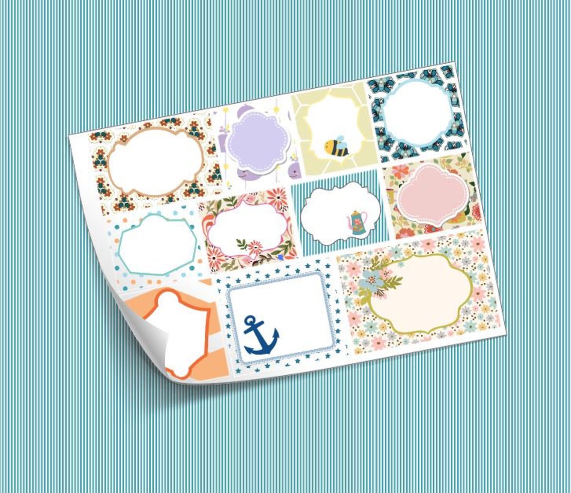 Print Your Own Labels. Digital Download. Instantly Available. Etsy