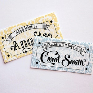 Print Your Name on Custom Fabric Labels, Custom Clothing Tags