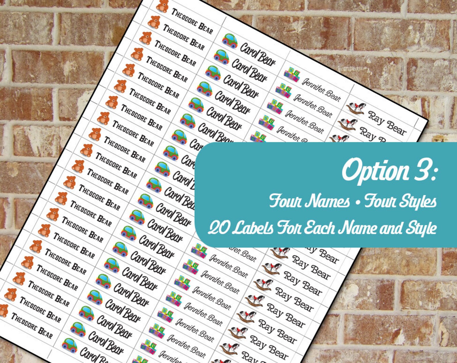 Children's Clothing Labels Custom Fabric Iron on or Sew Etsy