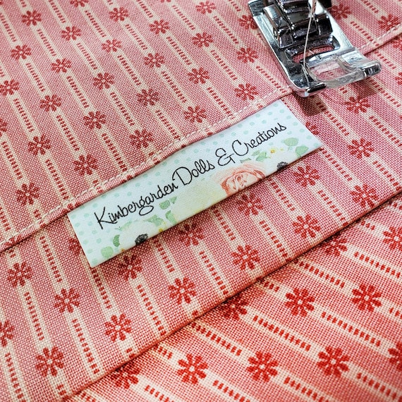 FOLD OVER Custom Fabric Labels Sew in Label Custom Labels 