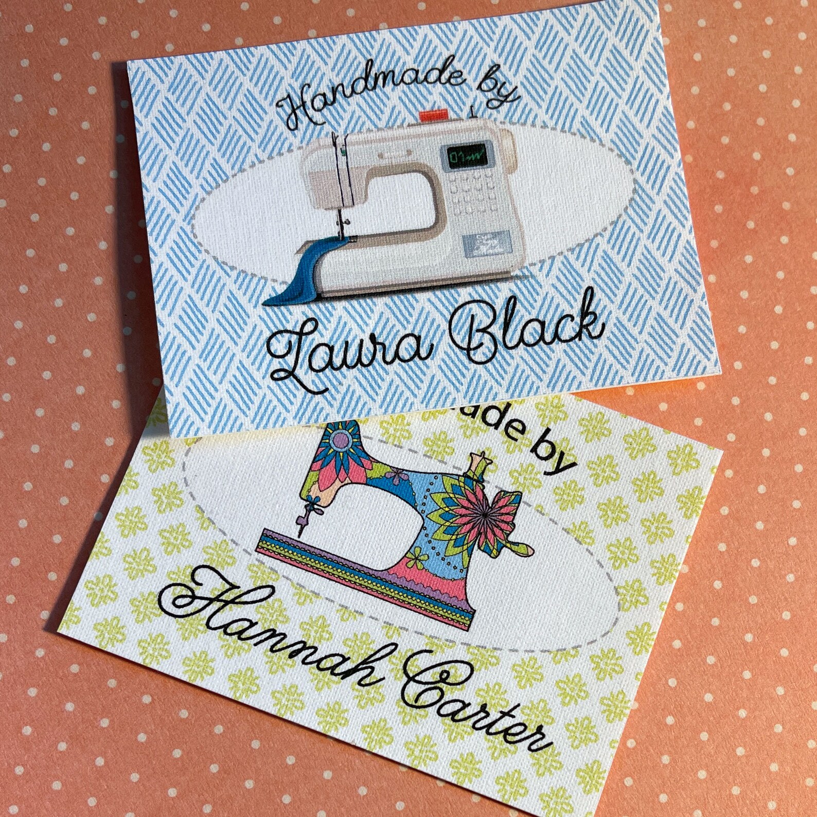 Custom Fabric Quilt Labels Sewon Ironon 12 Labels Etsy