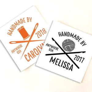 Hipster Styles, Flat or Fold-over Fabric Labels, Clothing Tags, 100% Cotton Colorfast Washable, Uncut, Personalized Gifts, Cute Trendy Theme image 2
