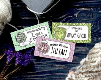 Garden Floral Custom Fabric Labels Sew-on or Iron-on 40 Labels 2 X 1 Uncut  Your Name Added Colorfast 100% Preshrunk Cotton 