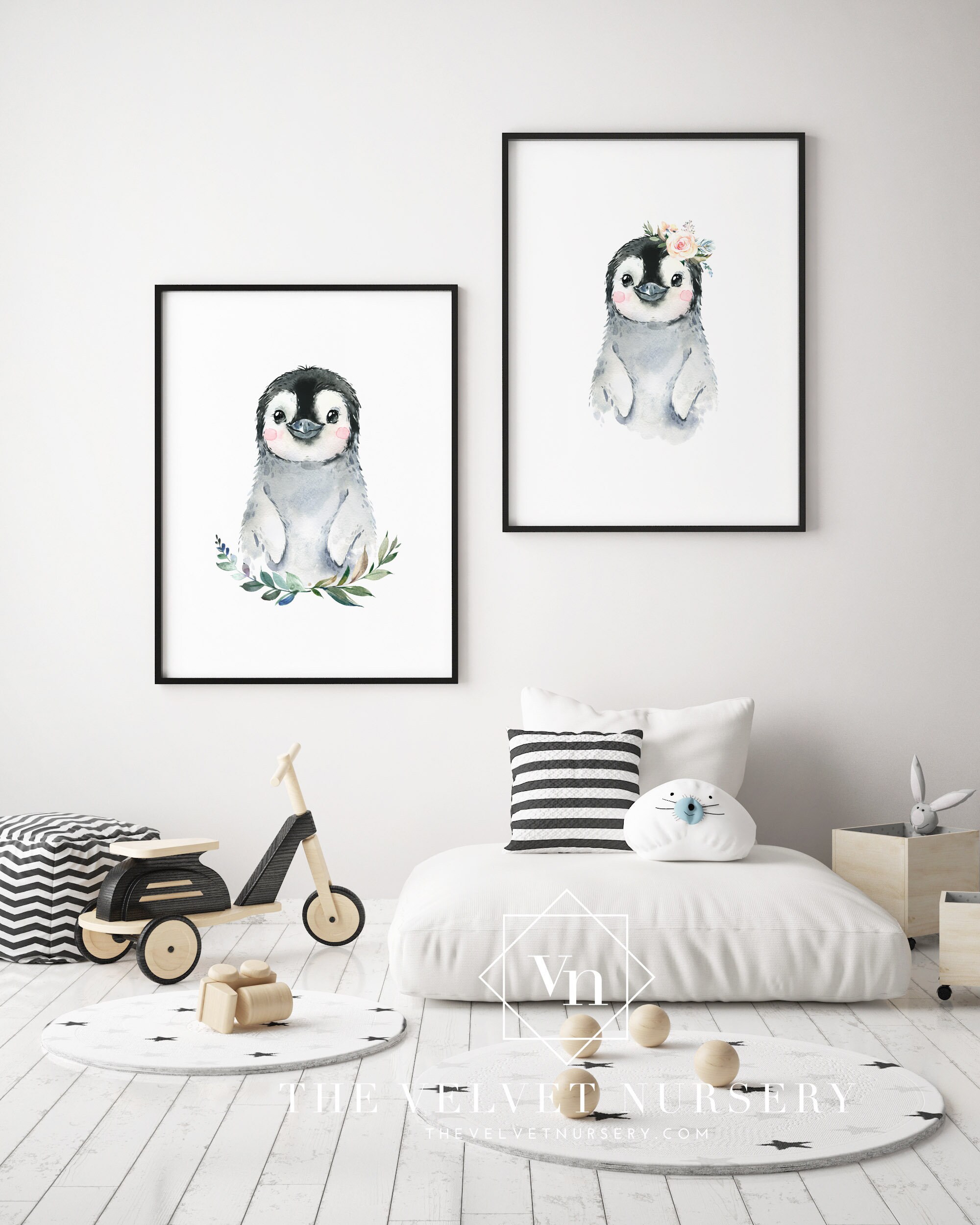 penguin themed baby room