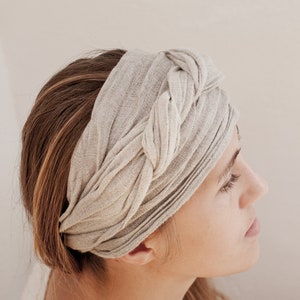 Linen Headband for Women, Linen Headwrap