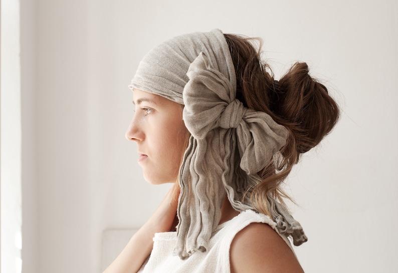 Linen Headband for Women, Linen Headwrap