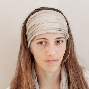 Linen Headband for Women, Linen Headwrap