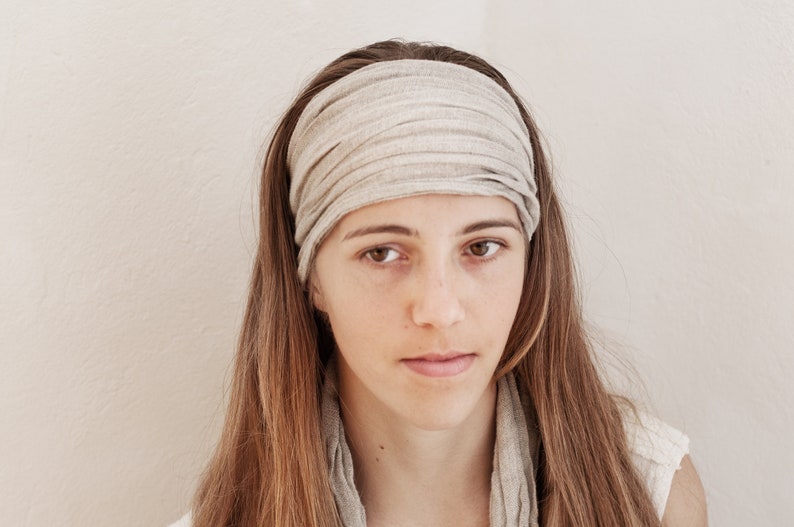 Linen Headband for Women, Linen Headwrap