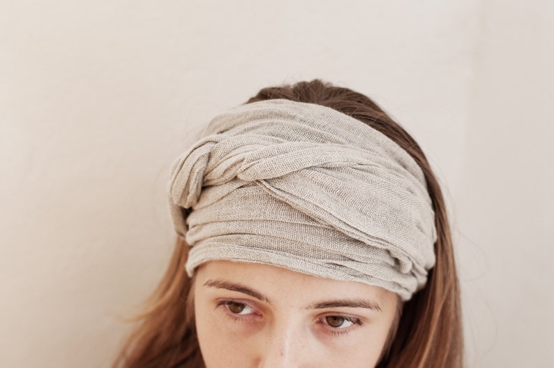 Linen Headband for Women, Linen Headwrap