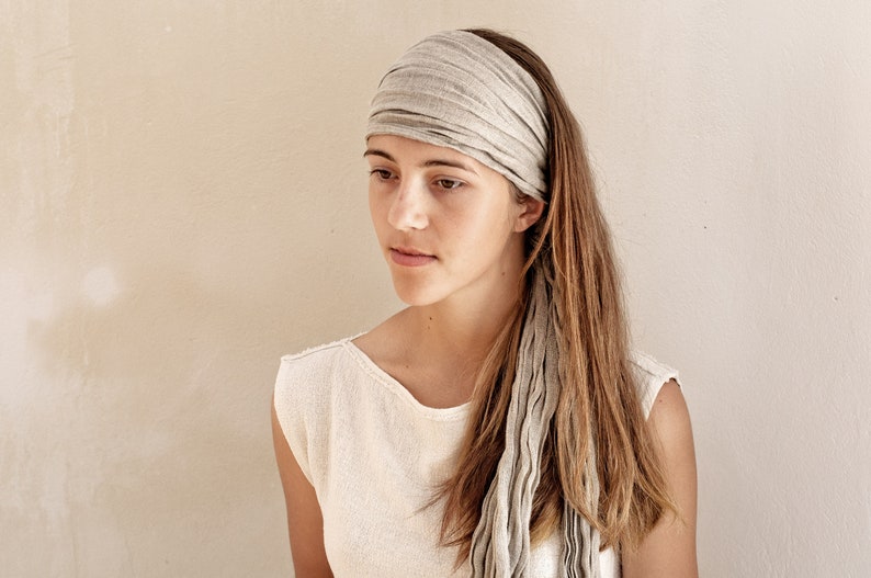 Linen Headband for Women, Linen Headwrap