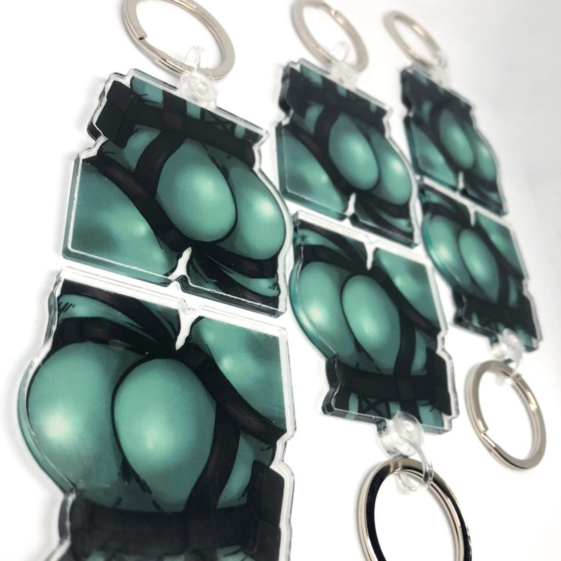 Solid Snake Dummy THICC Booty Keychain