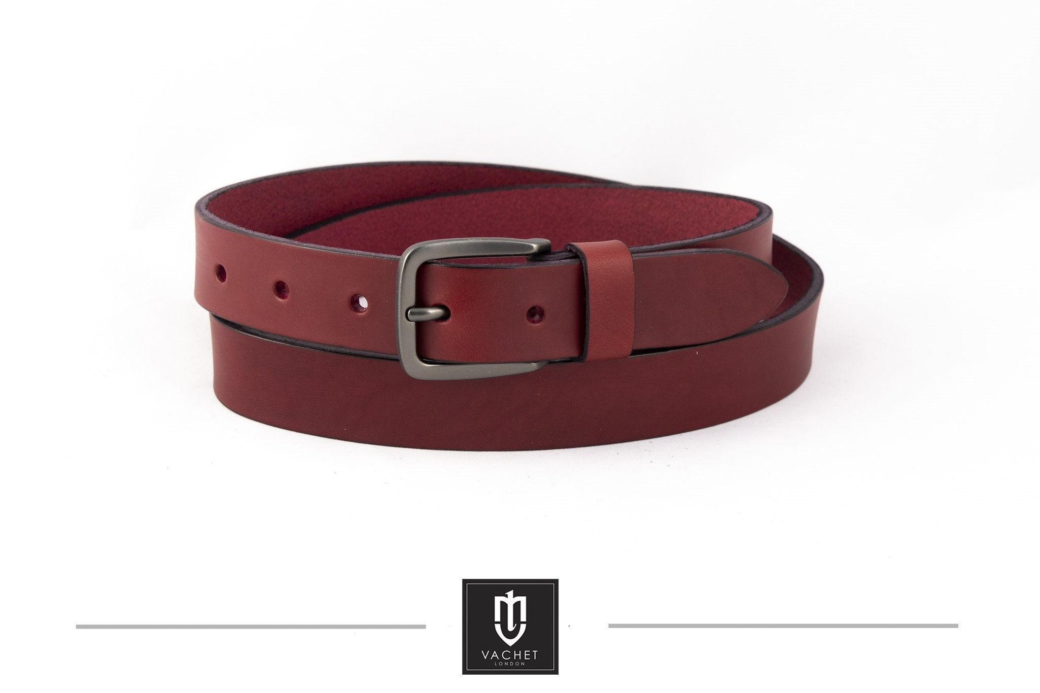 Burgundy Leather Belt Handmade Burgundy Dress Belt for Men Etsy