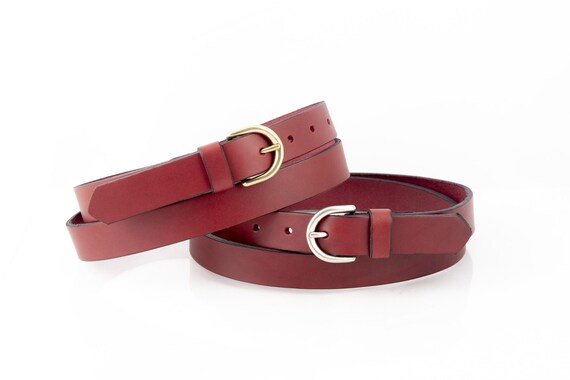 burgundy belt mens