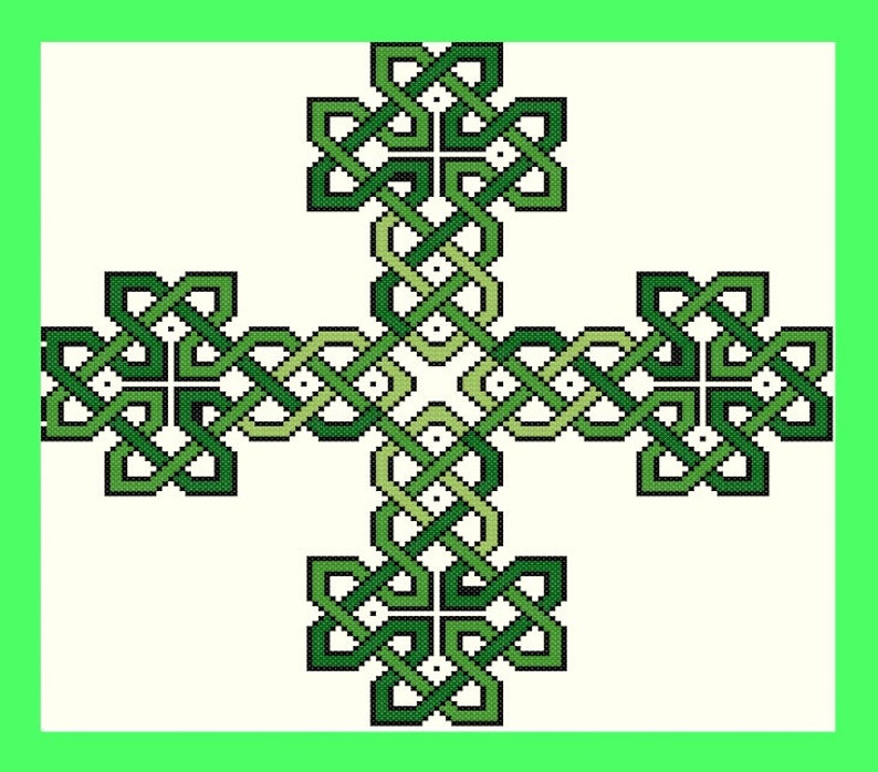 Celtic Cross Cross Stitch Pattern Etsy