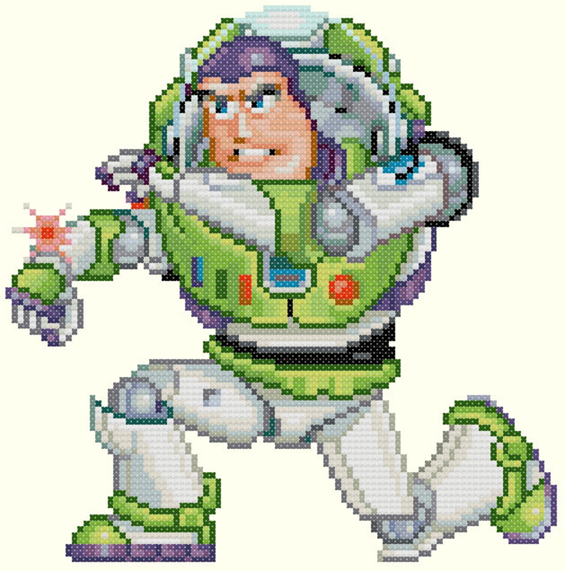 Buzz Lightyear 2 Cross Stitch Pattern Etsy