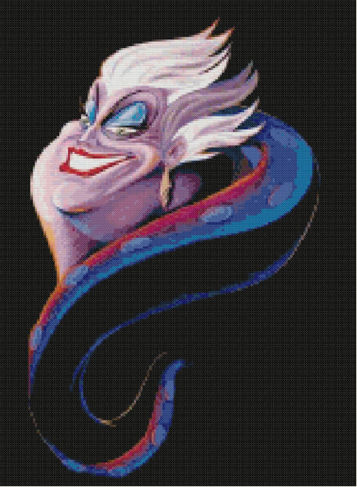 4 Set Disney's Villains Cross Stitch PatternsMaleficent Etsy