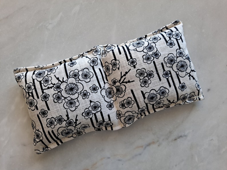 Weighted Eye Mask without Strap, Heat or Cool, Choose Fabric, Yoga Savasana Nidra Eye Pillow Meditation, Teacher Co Worker Gift, Unscented image 1