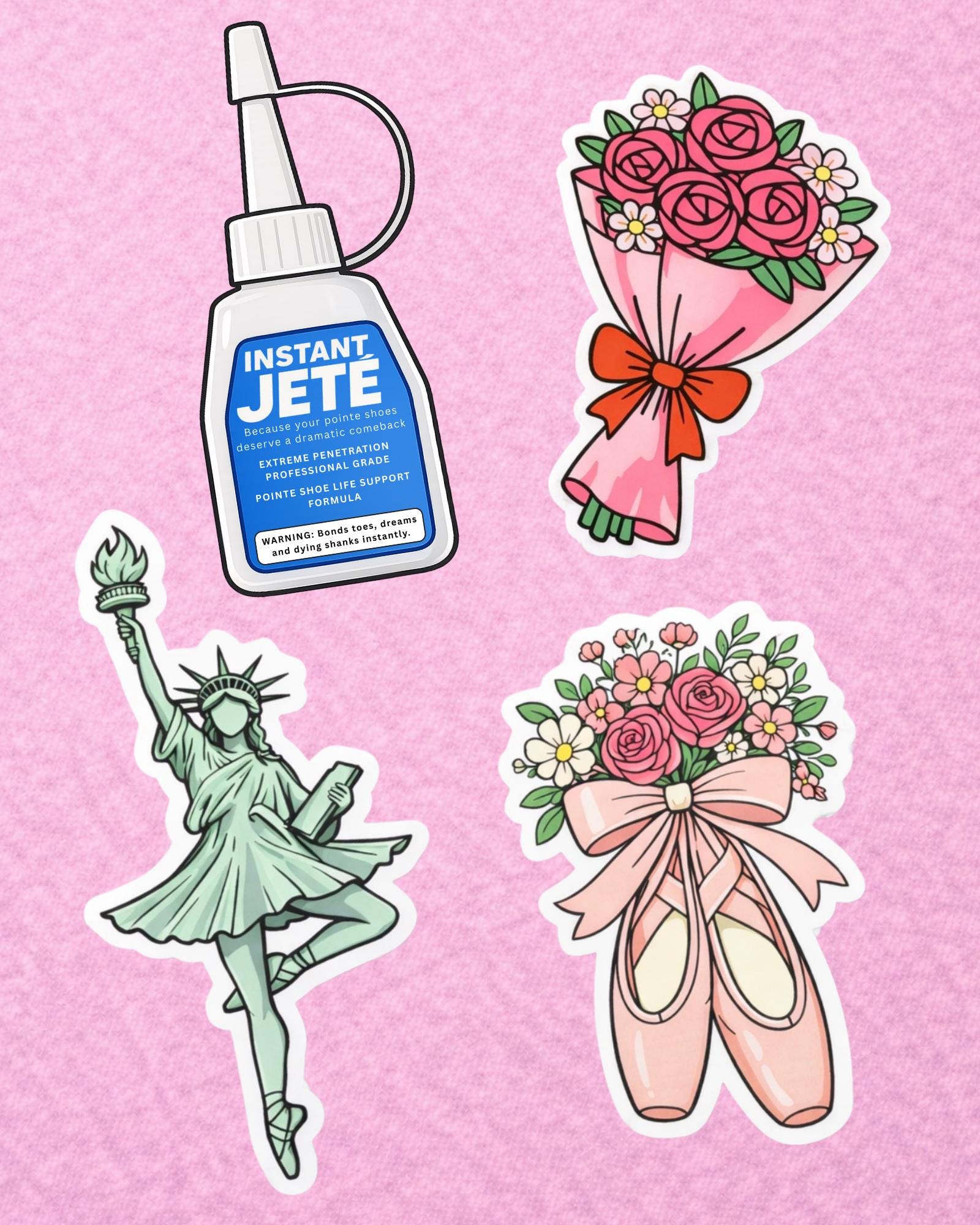 Ballet Dancer Sticker Pack | Dance Life Vinyl Stickers | Balletcore ...