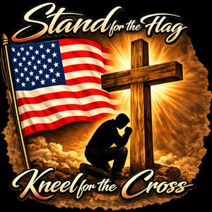 Stand for Flag Kneel for Cross Design (Digital Download)