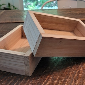 unfinished cedar wood rough cut box boxes home decor wood boxes box unfinished box blocks