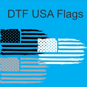 May include: Three distressed American flag designs in black, white, and gray. The flags are in a layered, overlapping arrangement. The top flag is black with white stars, the middle flag is white with black stars, and the bottom flag is gray with white stars.