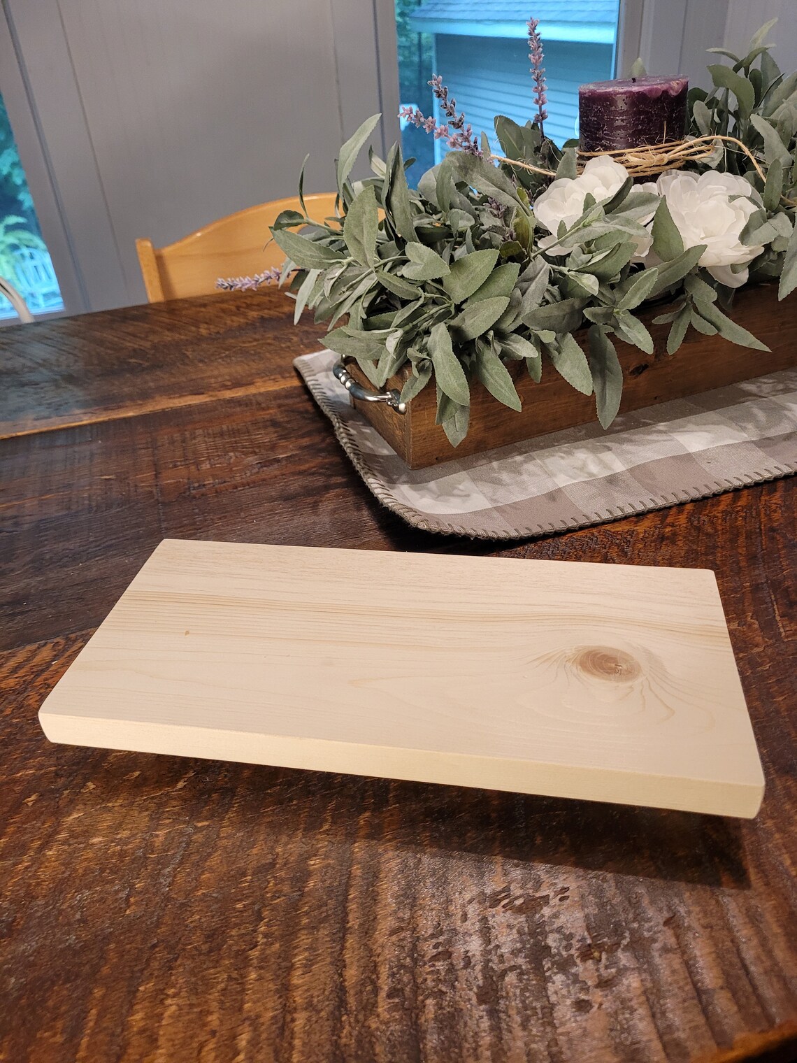 Unfinished Stained or Painted Wood Rectangular Riser Table Display Wood ...